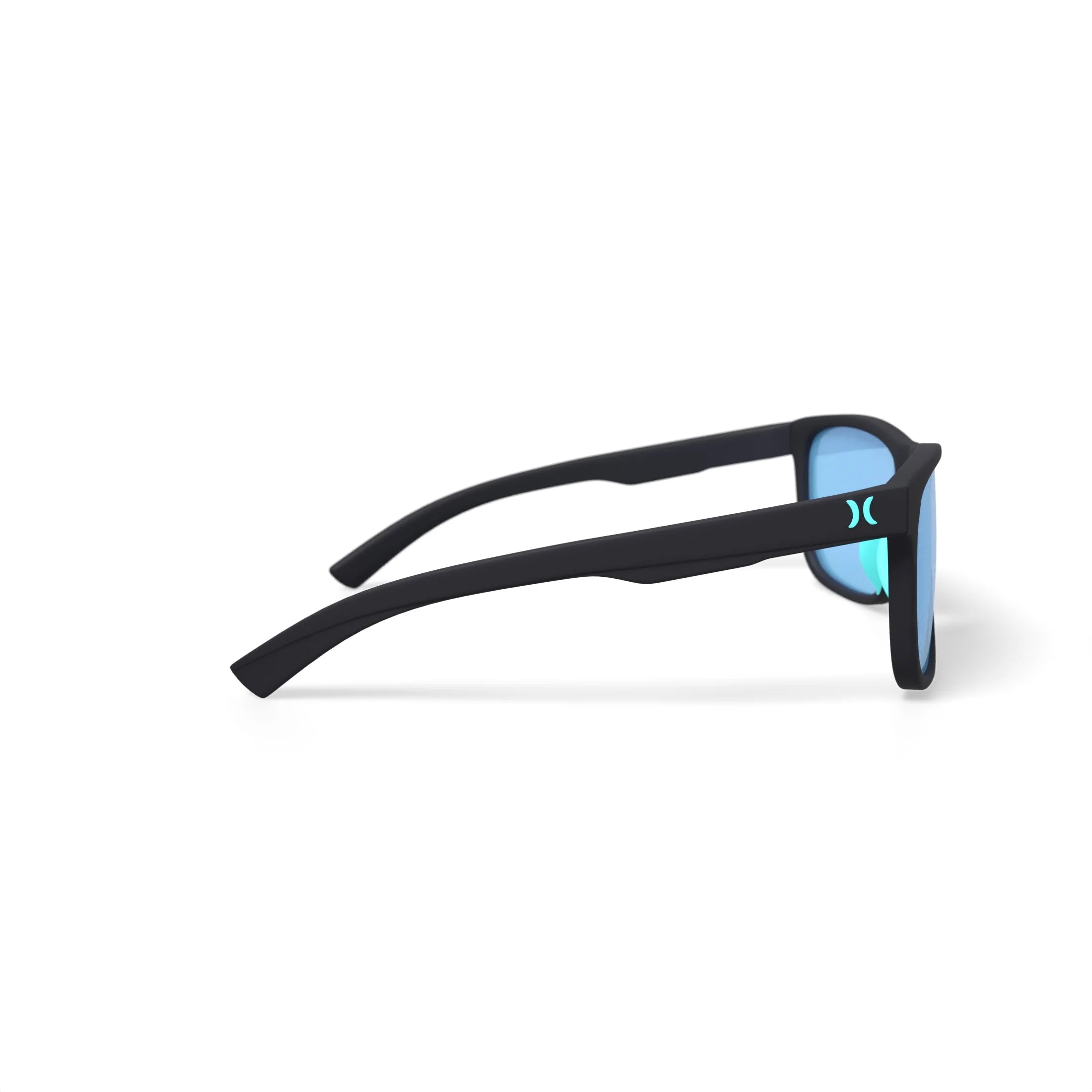 Men'S Rx'Able Sport Polarized Sunglasses, HSM3007P Peak, Matte Black/Blue, 56-17-135, with Case